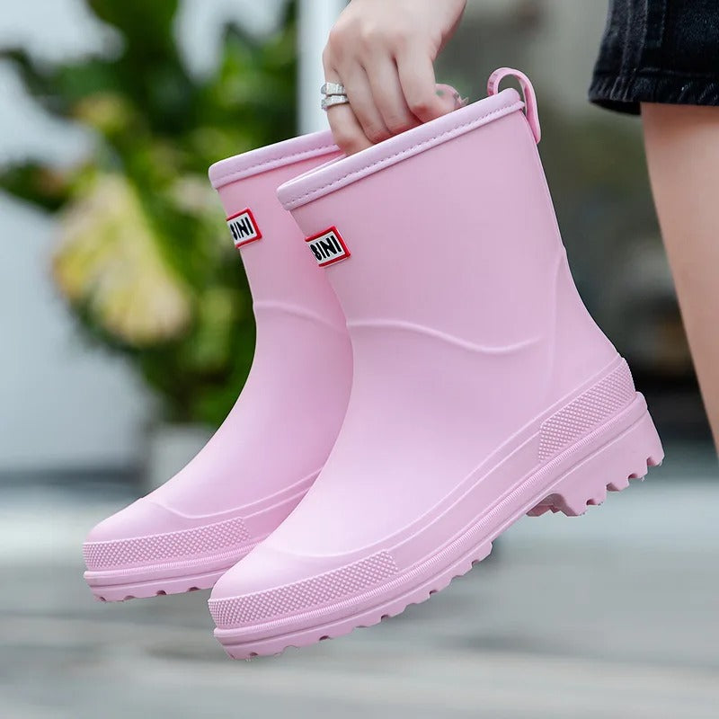 Studio Harvyn | Women – Mid-Calf Waterproof Rain Boots - Non-Slip Sole